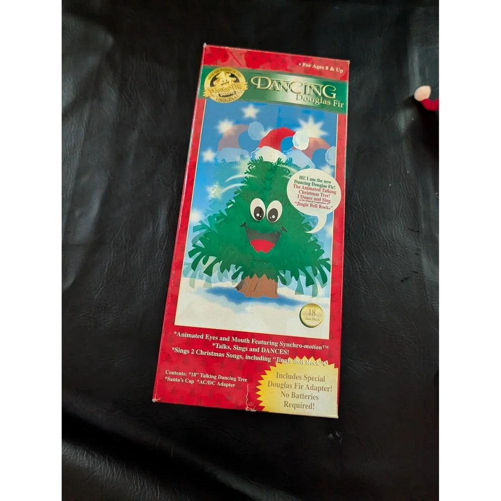 Gemmy Dancing Douglas Fir Animated Talking Christmas Tree 14 in Working Boxed
